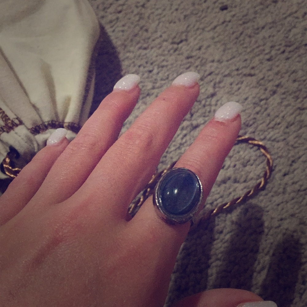 A crystal ring